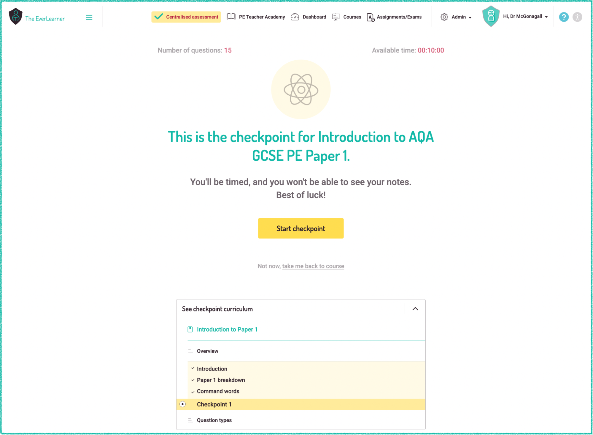 Welcome to The EverLearner PE Teacher Academy Part 3: Curriculum